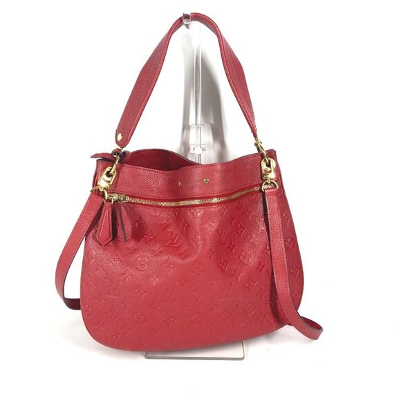 LOUIS VUITTON Red Monogram Leather Shoulder Bag - Picture 1 of 16